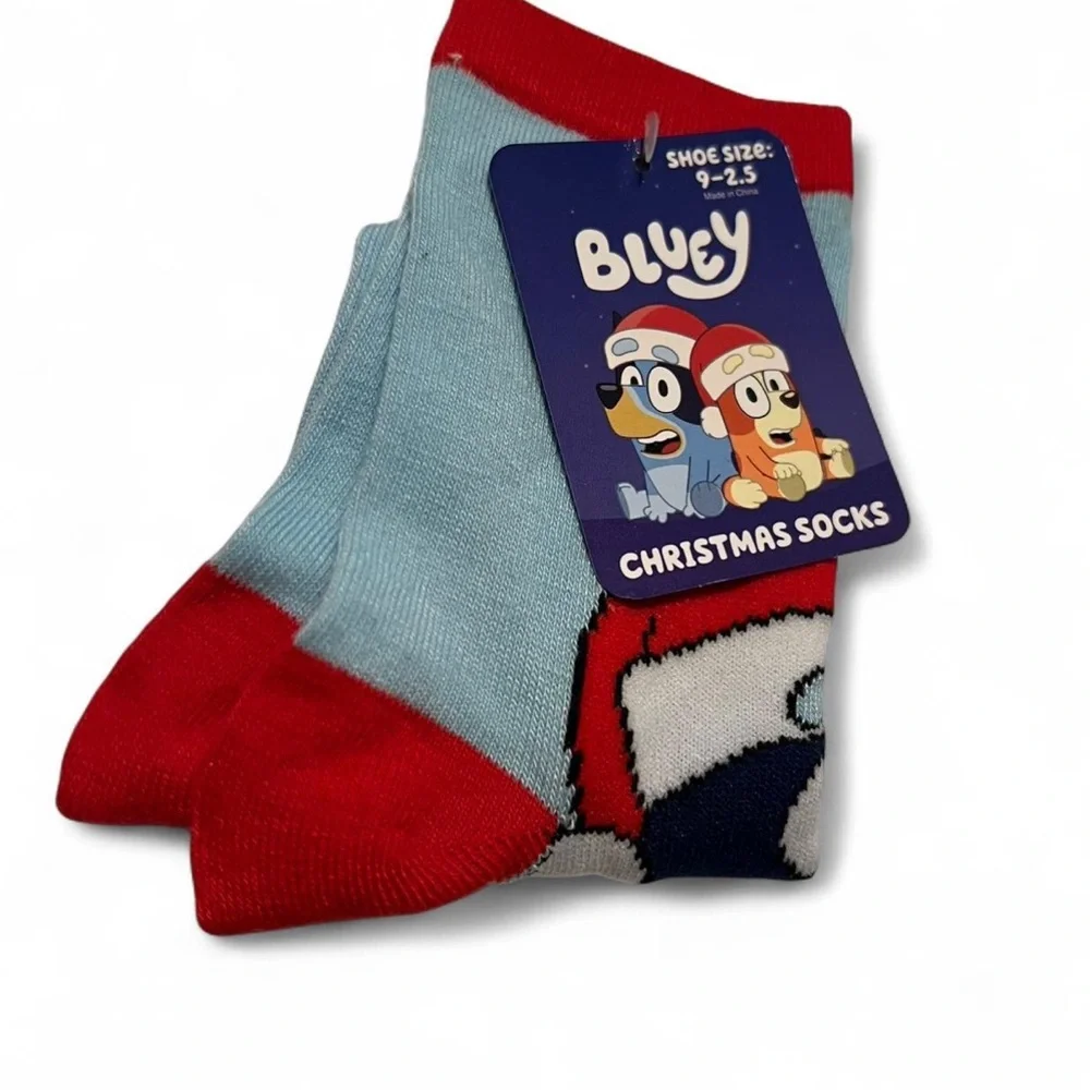 🩵🎄New Kids Bluey Christmas Socks - Picture 2 of 3